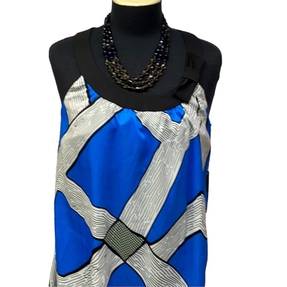 BCBG Blue & White Shift Dress - Picture 2 of 3
